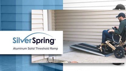 5' x 36" Aluminum Solid Threshold Ramp for Wheelchair/Scooter Access