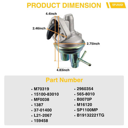 Mechanical Fuel Pump M70319 SP1100MP MF0038 for Suzuki Samurai (1986–1989)