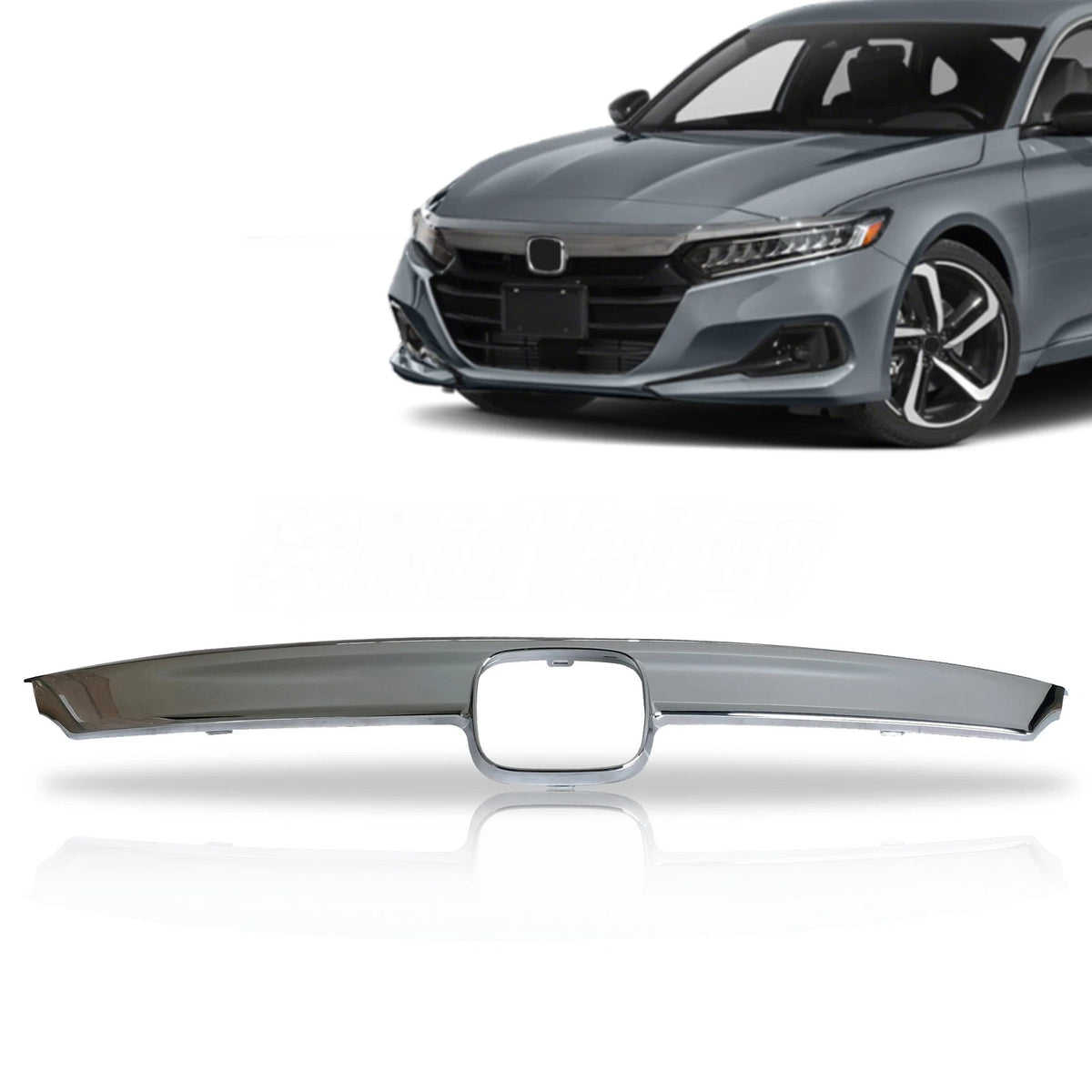 Chrome Upper Grille Trim for Honda Accord (2021–2022)