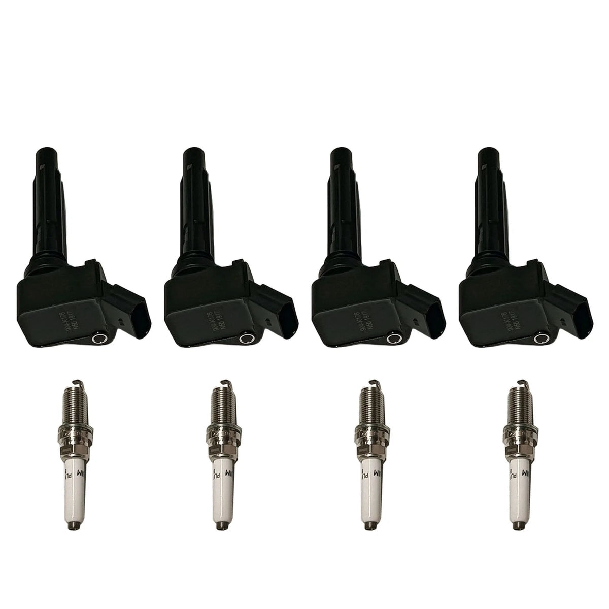 4X Ignition Coil & Iridium Spark Plug for VW Jetta Passat Golf Audi A3 (UF765)