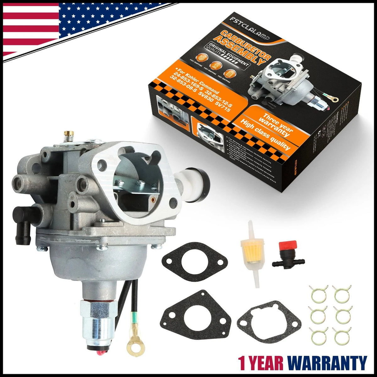 Carburetor for Kohler SV710/715/720 (32 853 12-S, 24 853 169-S, 32 853 08-S)