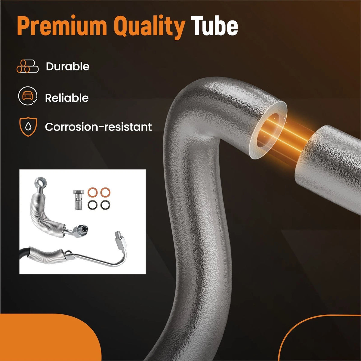 Turbo Water Feed Return Hose Line for Chevrolet Cruze Limited Sonic Trax (2013–2019)