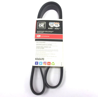 K060490 Serpentine Micro-V Belt 6PK1245 for Gates (49.5" x 0.8125")