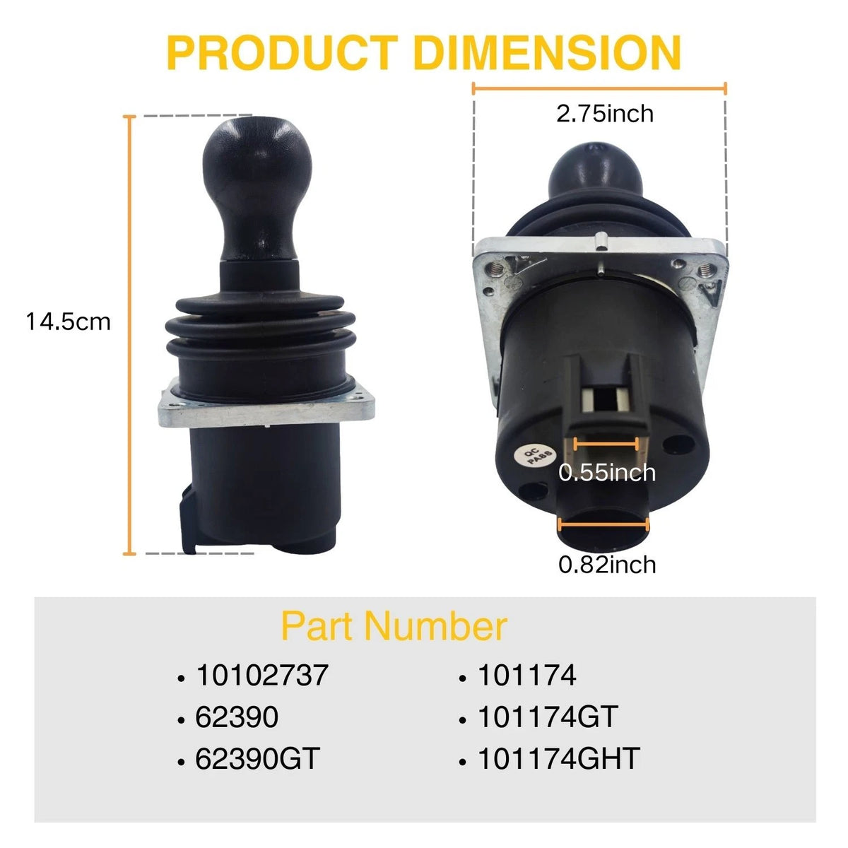 Dual Axis Joystick Controller 101174 for Genie Boom Lift S45 S60 S100 Z135/70