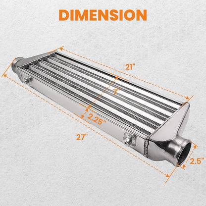 2.5" Turbo Intercooler Upgrade for Universal Applications (27x7x2.5)