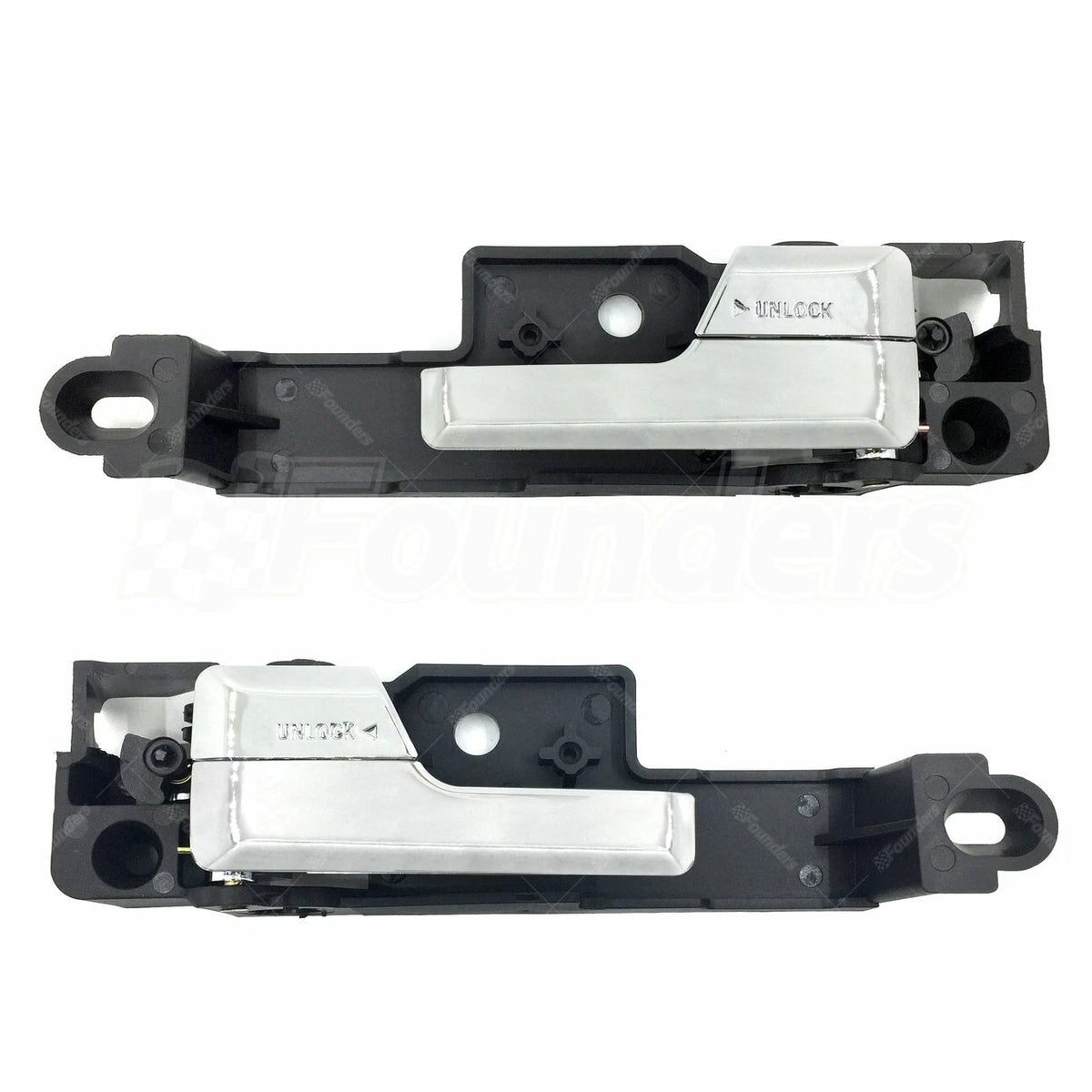 Set of 2 Interior Chrome Door Handles for Ford Fusion, Milan, MKZ, Zephyr (2006–2012)