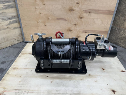 8000 lbs Hydraulic Winch for TORA (Including Hook, 82 ft Steel Cable)