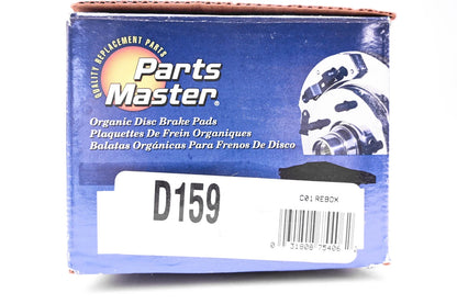Brake Pad Kit for Parts Master D159 (NOS)