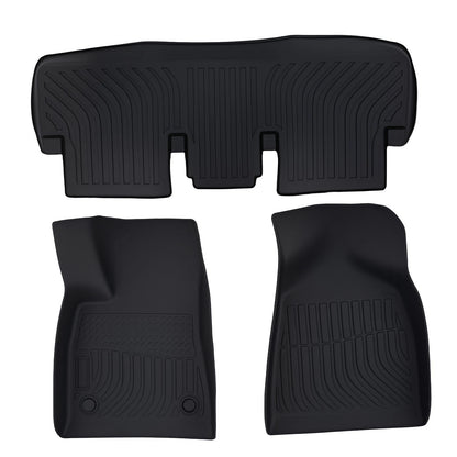 Set of 4 All Weather Floor Mats for Tesla Model 3 (2024–2025) TPE Rubber