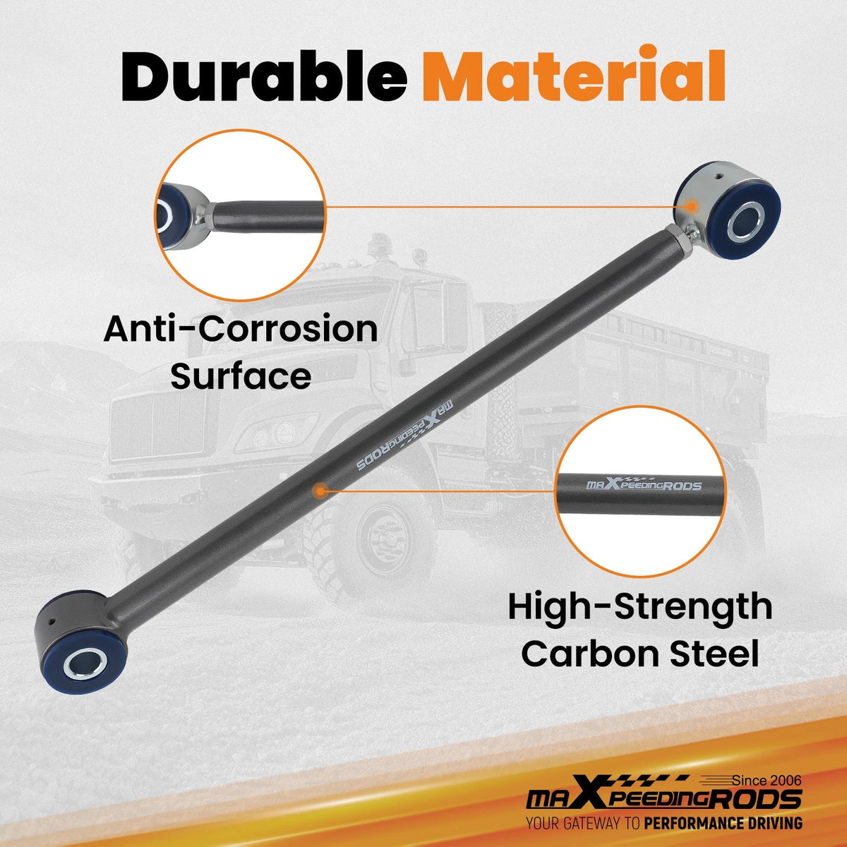 Rear Axle Trac Bar for Ford F53 (2016–2020) 20-22K GVWR
