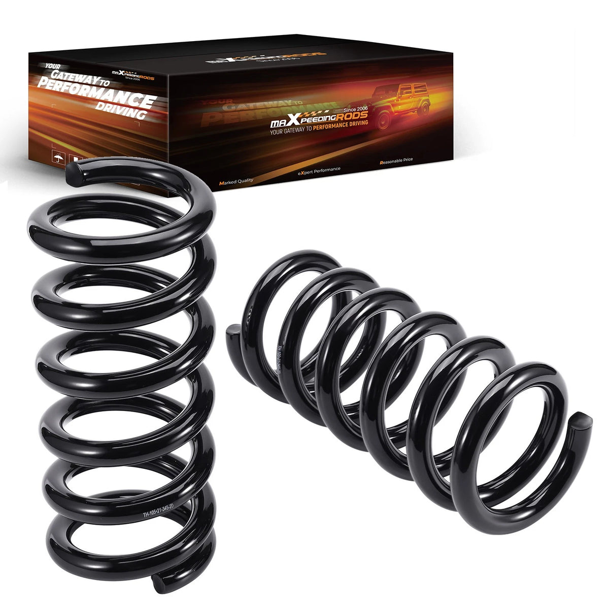 2 Inch Front Drop Coils for Chevy GMC C1500 Silverado Sierra (1988–1998) 2WD V8
