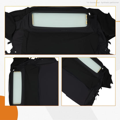 All Weather Soft Top for Toyota MR2 Spyder (2000–2007) Black PVC Composite