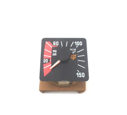 2" Black Dual Air Pressure Gauge for International (0-150 PSI)