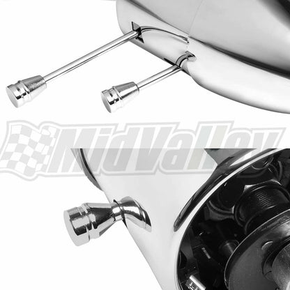 30" Manual Steering Column with Adapter for GM (No Key, Chrome)