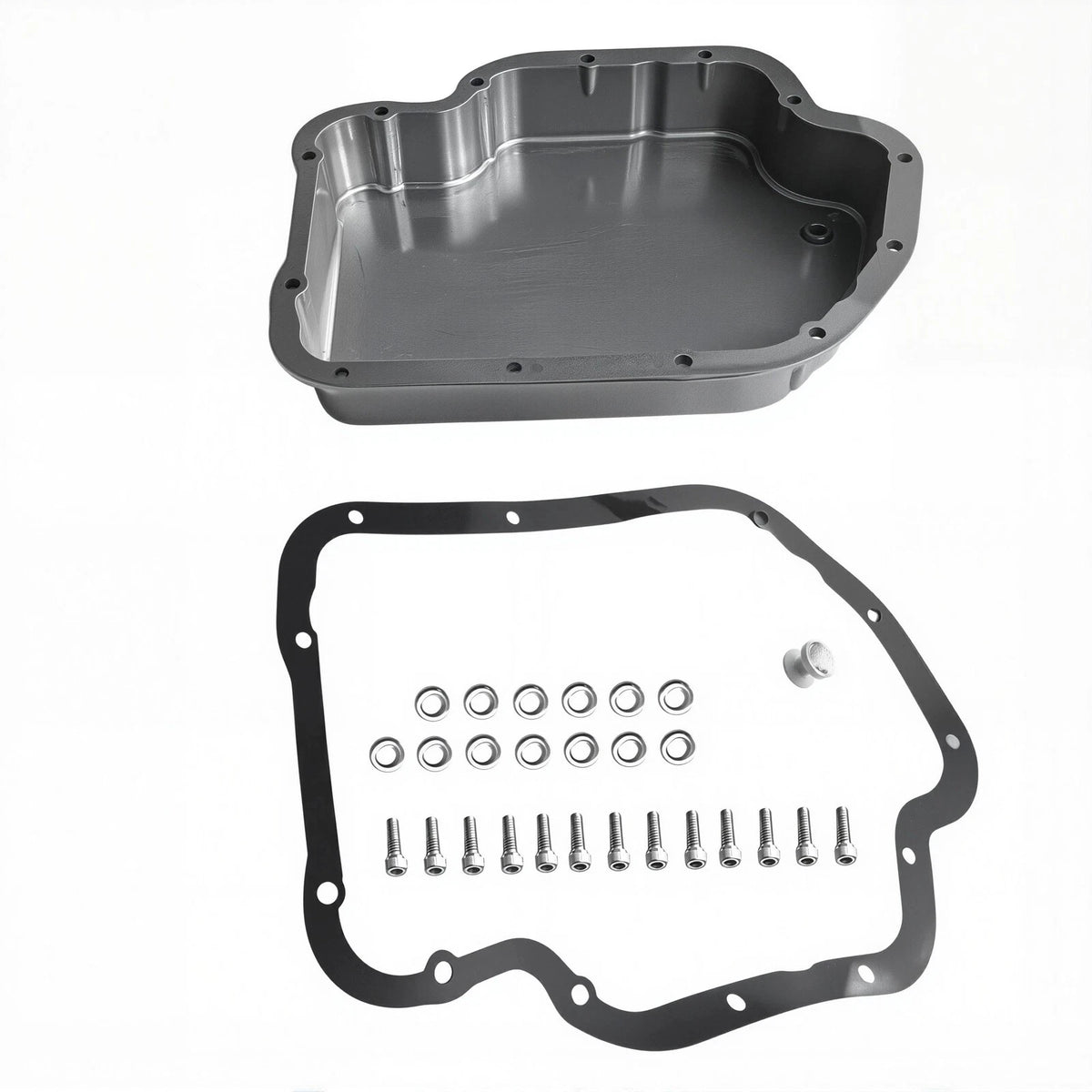 Finned Aluminum Transmission Oil Pan for GM TH400 (2-3/8 Inch Depth)