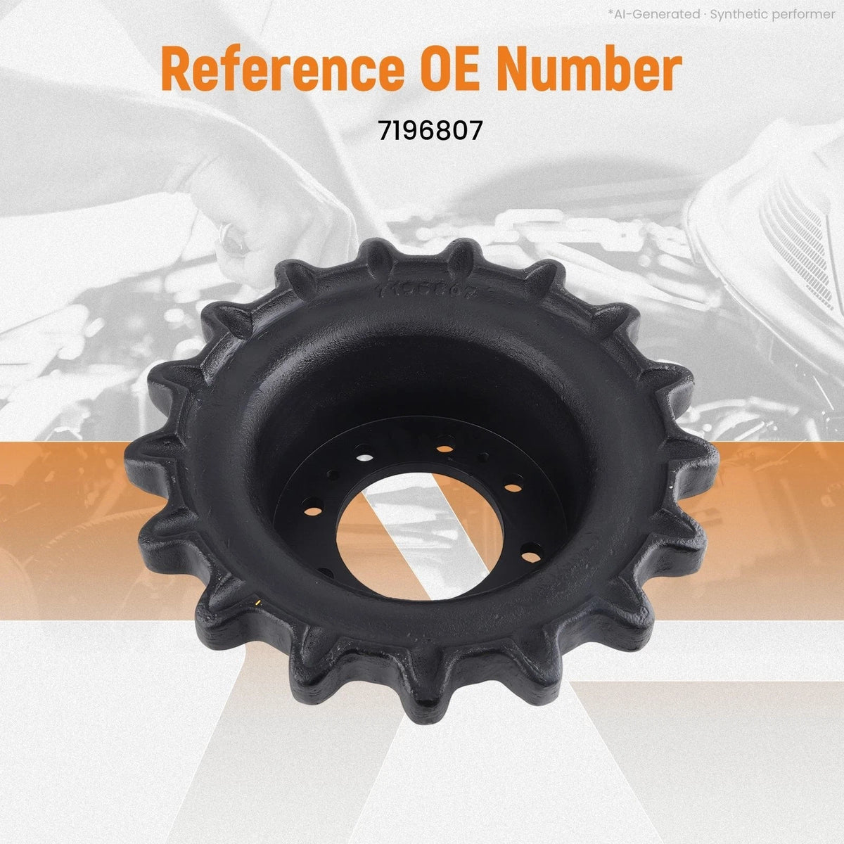 17T Drive Sprocket 8 Bolt for Bobcat T770 T650 T740 T870 T630 T750 (Part# 7196807)