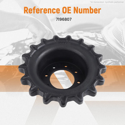17T Drive Sprocket 8 Bolt for Bobcat T770 T650 T740 T870 T630 T750 (Part# 7196807)