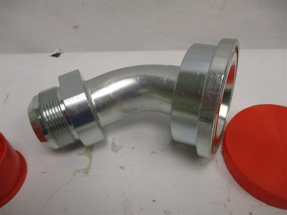 Hydraulic Adapter Fitting 45° 24 Male JIC-40 Flange for C61 (NB6845-24-40)