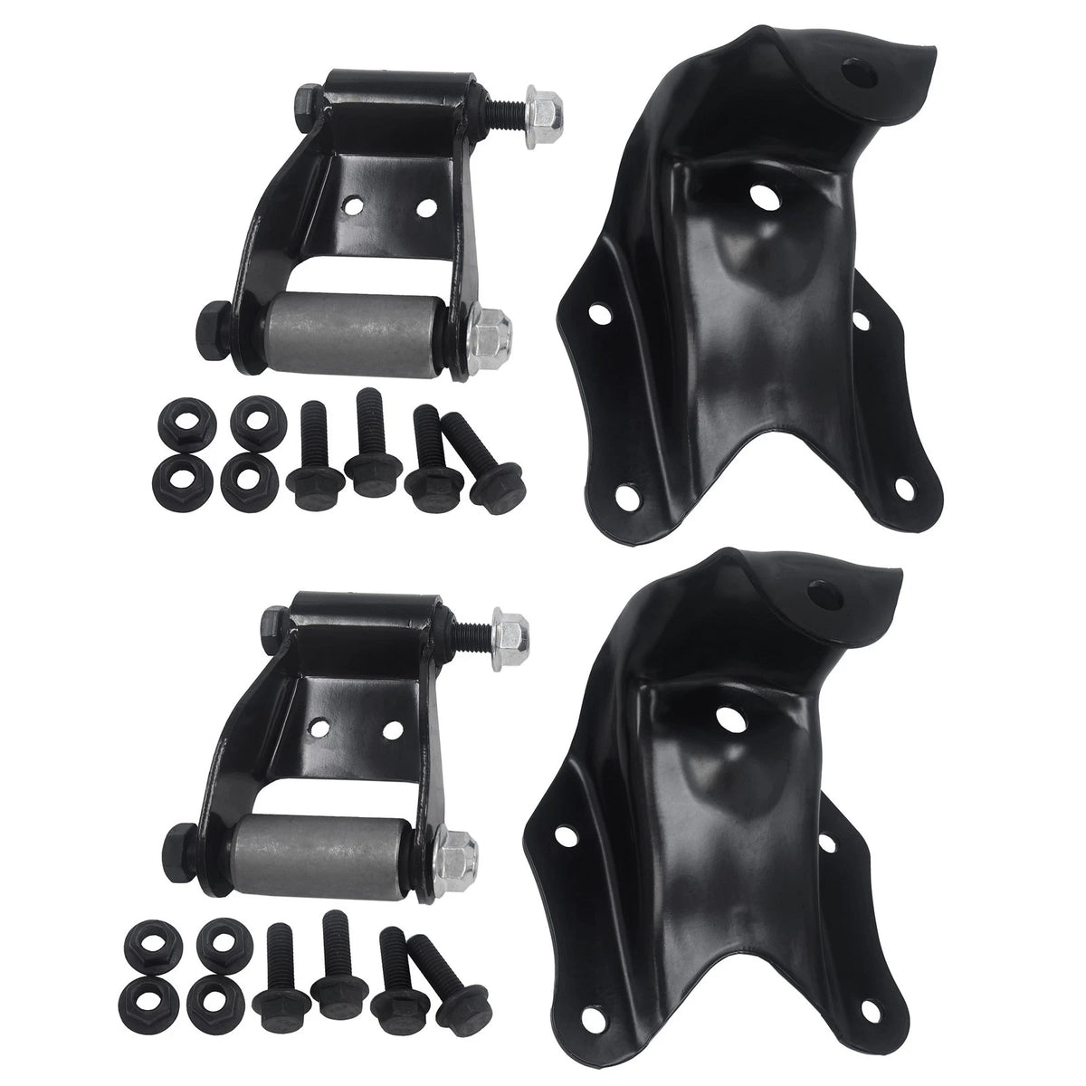 2X Rear Leaf Spring Shackle Bracket Kit for Ford E150 F150 (1986–2007) 722100