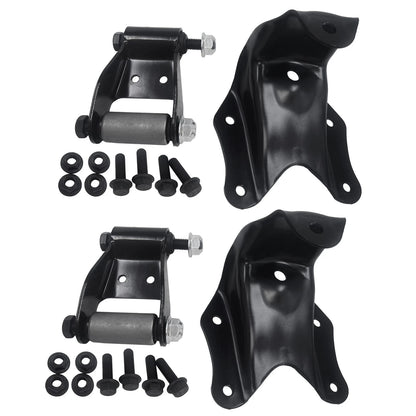 2X Rear Leaf Spring Shackle Bracket Kit for Ford E150 F150 (1986–2007) 722100