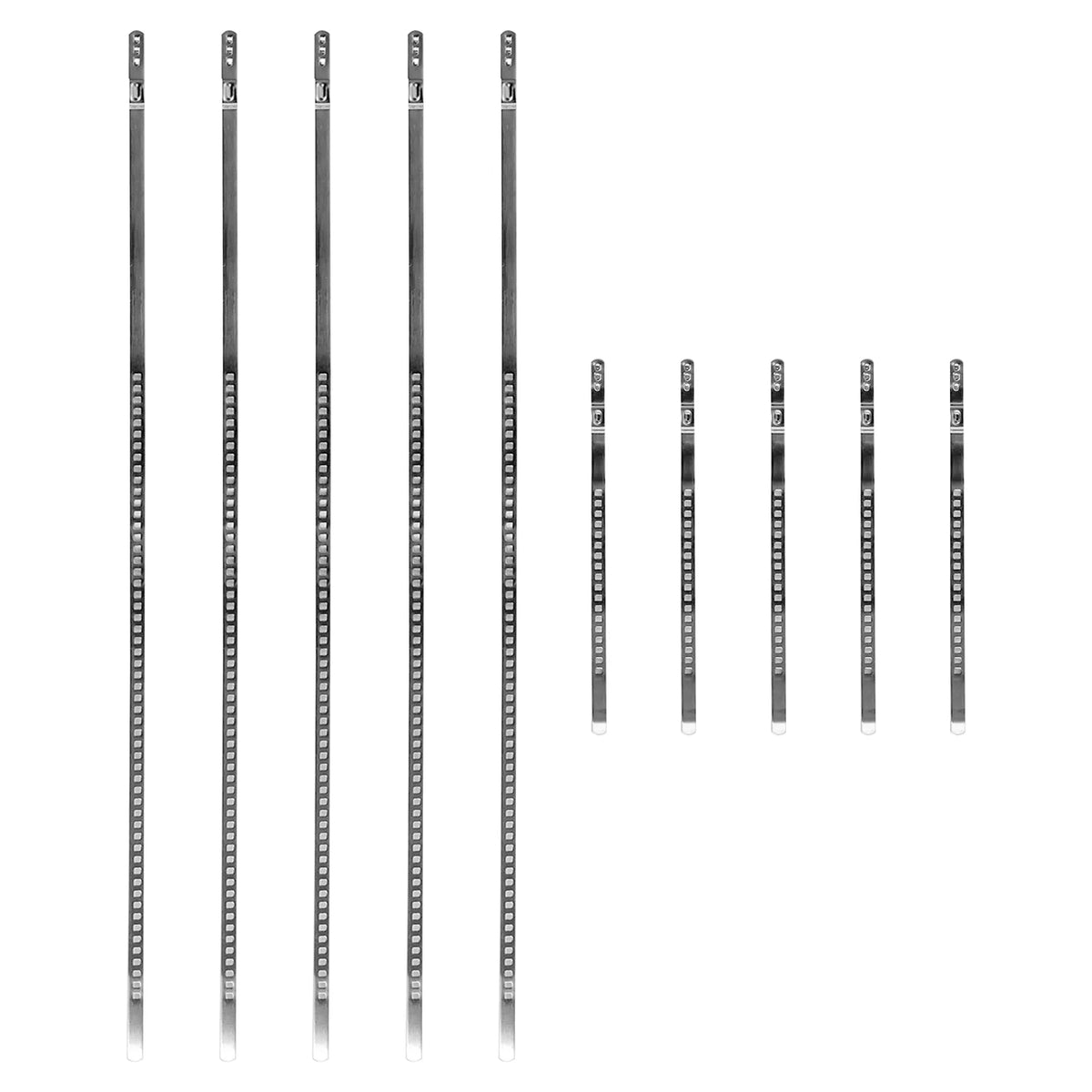 Set of 10 Adjustable Axle CV Joint Boot Crimp Clamps for Universal Use