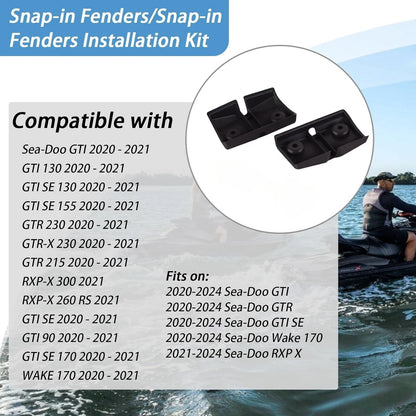Snap-In Fenders Installation Kit for Sea-Doo GTI GTR WAKE RXP-X (170) #295100944