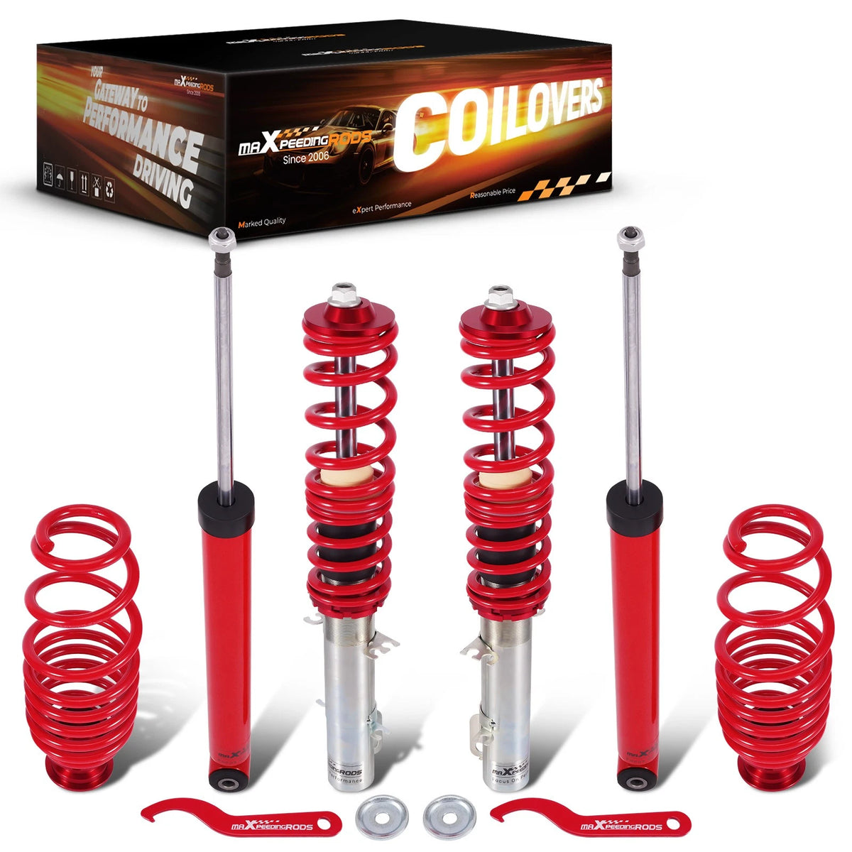 Adjustable Coilovers Suspension Kit for VW Golf Jetta MK4 (1999–2004)