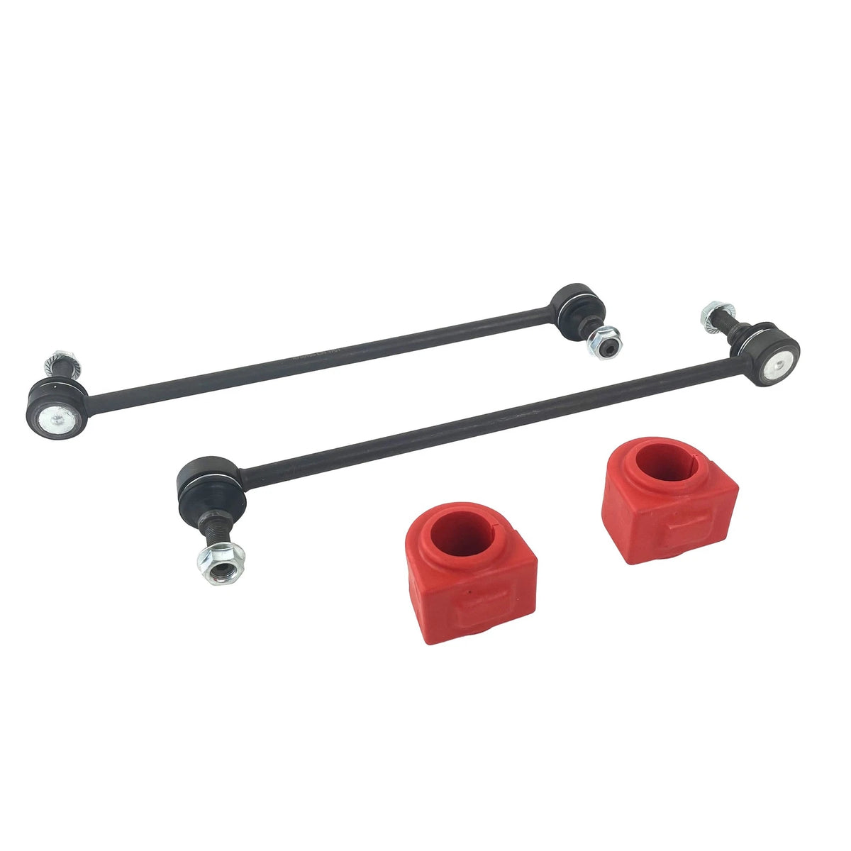 Set of 4 Front Sway Bar Links & Bushings for Buick Enclave, Chevy Traverse, GMC Saturn