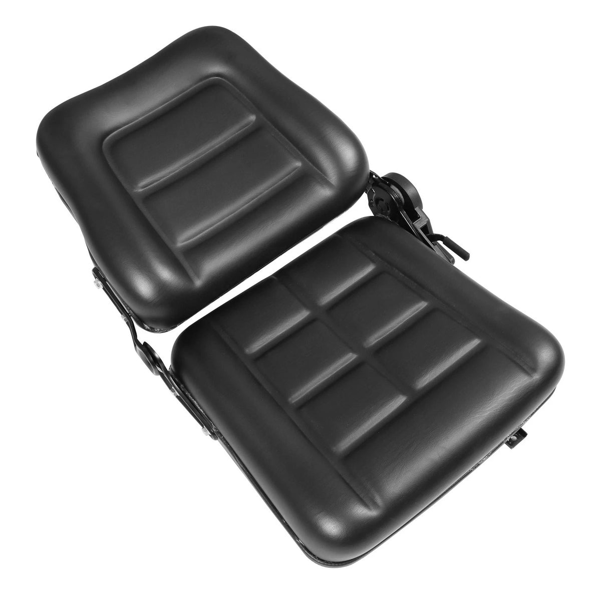 Fold Down Tractor Seat for Universal Forklift (Black PVC)