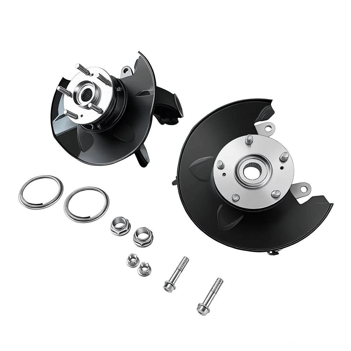 2X Front Steering Knuckle & Wheel Hub Bearing Assembly for Honda Accord
