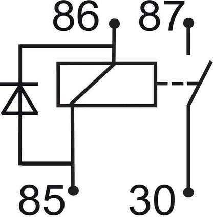 4 Terminal Heavy Duty SPST NO Relay Diode 12V 100A for GEBE 990901