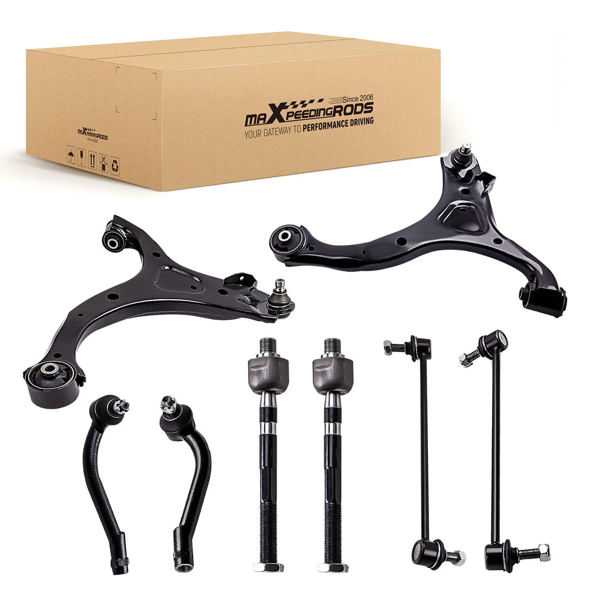 8Pcs Front Lower Control Arms for Kia Sorento (2011–2013) K621686