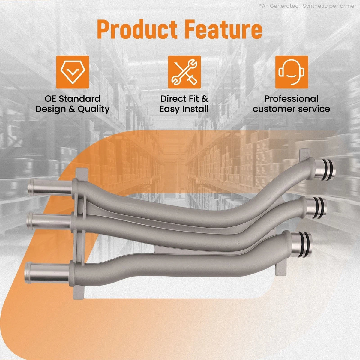 Aluminum Cooling Pipe for Porsche Cayenne S/Turbo (2003–2006) 94810605906
