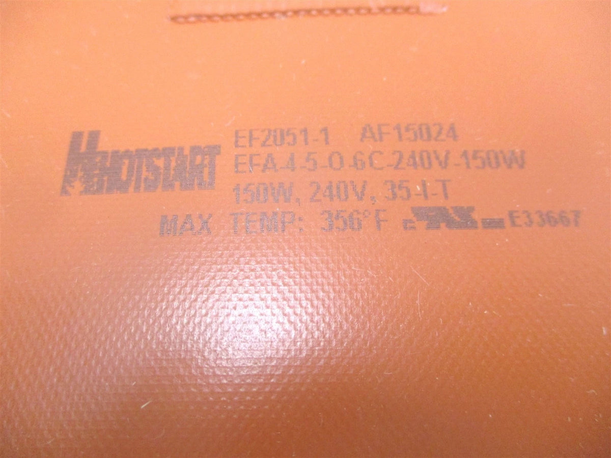 Hotstart Silicone Pad Heater 240V 150W for AF15024 (4" x 5", 6' Cord)