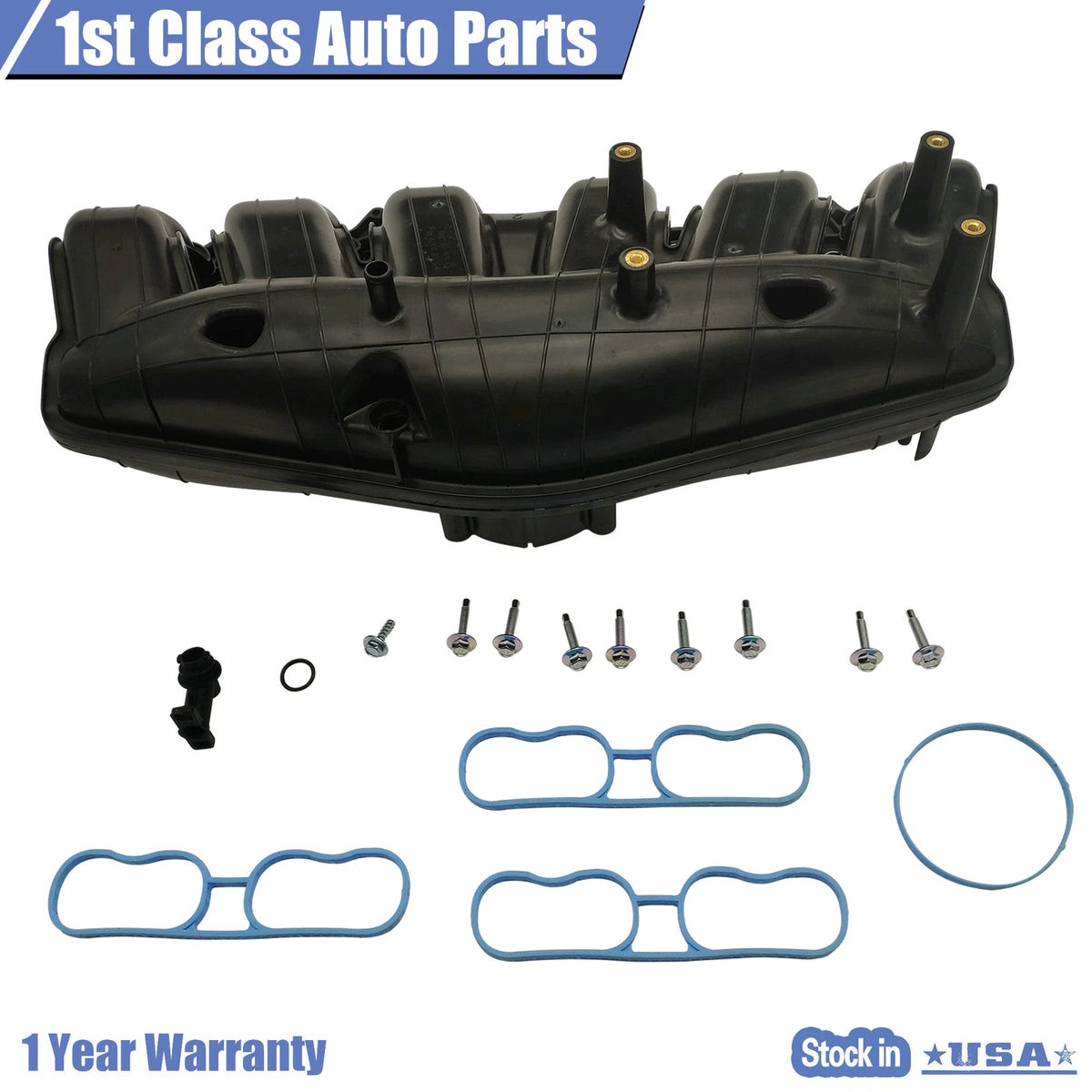 Intake Manifold w/Gaskets for Buick Rainier, Chevy Envoy, GMC Envoy, Isuzu, Saab (615-567)
