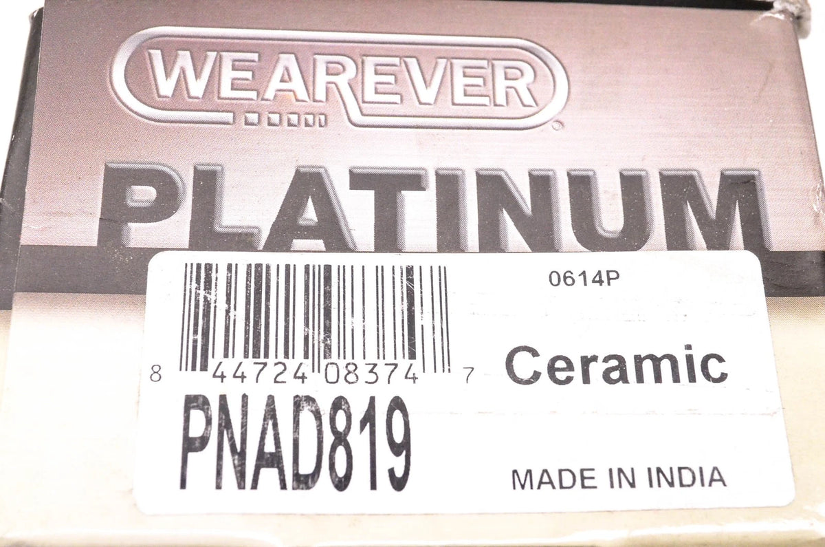 Wearever PNAD819 Brake Pad Kit for Wearever Platinum (NOS)