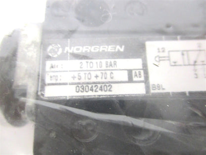 Norgren Super X 3/2 Manually Actuated Valve N.C. 304 Series for