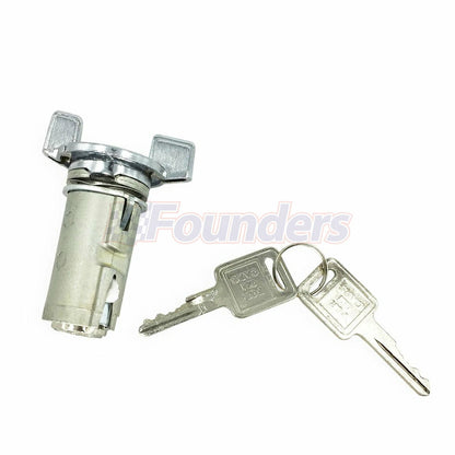 Ignition Chrome Lock with Keys for Chevrolet Beretta, Buick G30, GMC