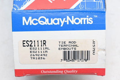 Tie Rod Kit for McQuay-Norris ES2111R, 2692492, TR1036 (NOS)