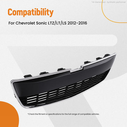 Chrome Front Grille for Chevrolet Sonic LTZ/LT/LS (2012–2016) 95227395