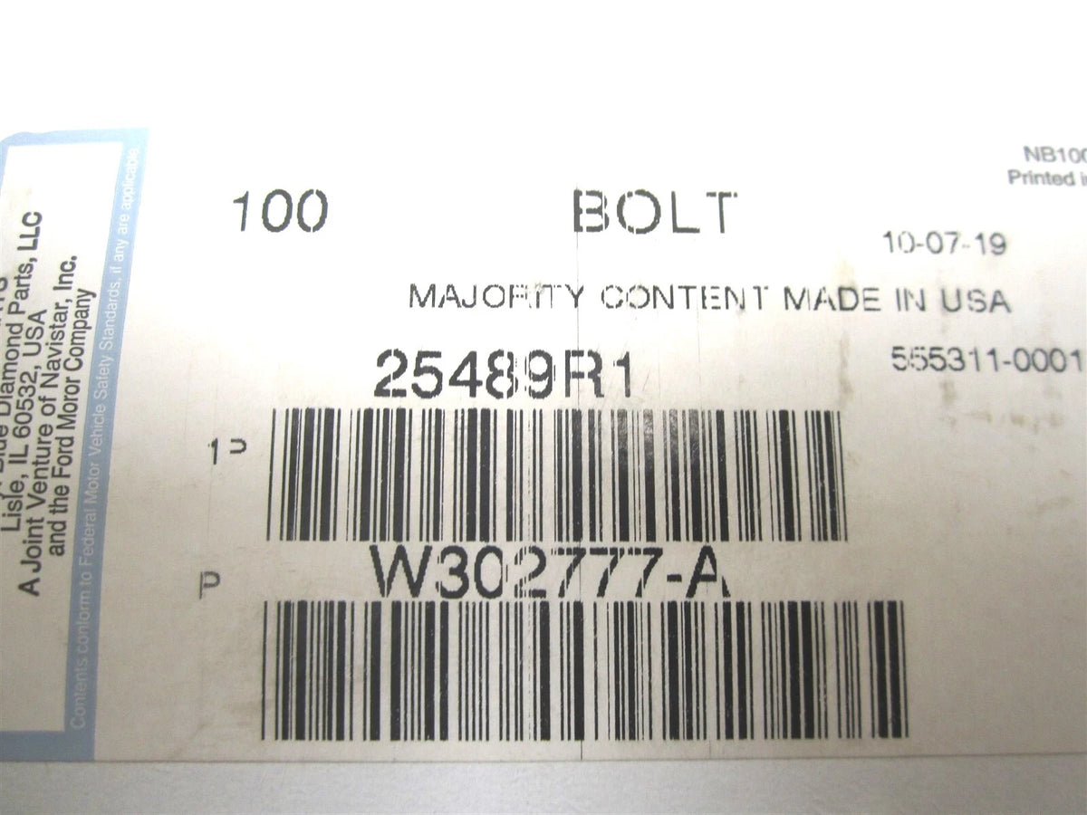 Set of 100 Bolts 1/4" x 1 3/4" PHC Type 8 for International