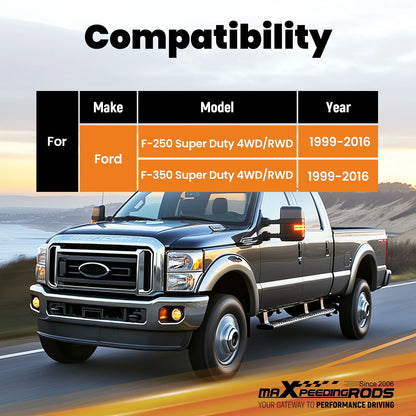 Rear Shocks Pair for Ford F-250/350 Super Duty (1999–2016)