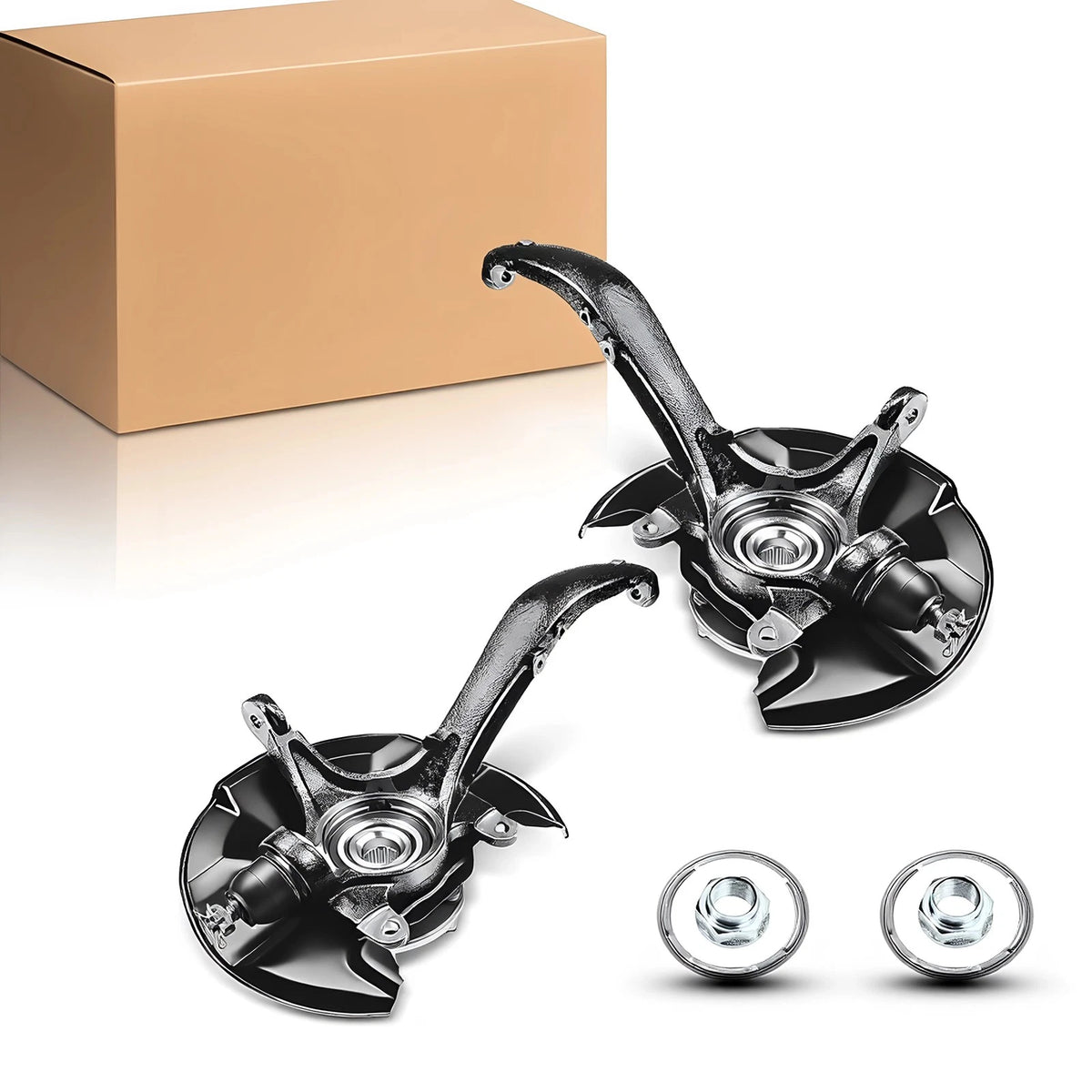2X Front Steering Knuckle & Wheel Hub Bearing for Honda Accord/Acura TSX (2009–2012)