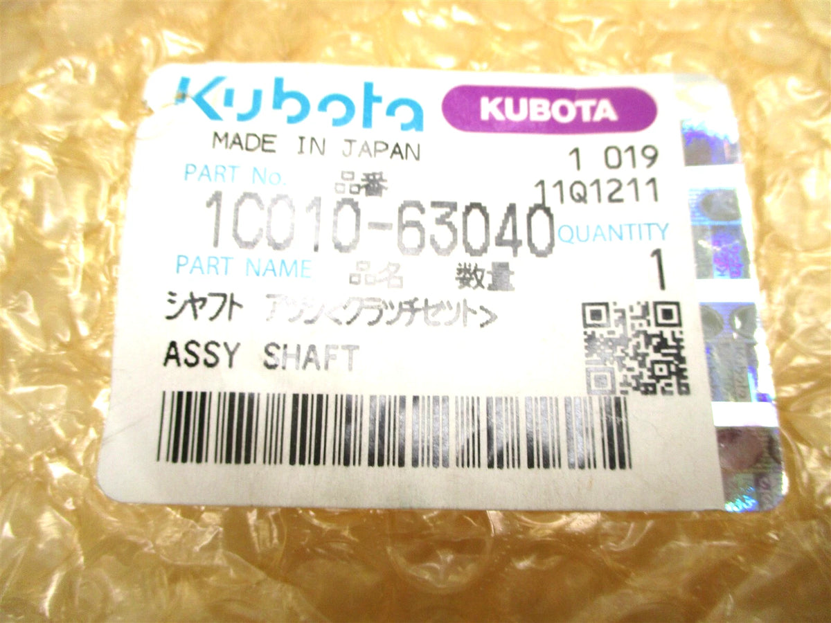 Clutch Shaft for Kubota M-Series Tractors (1C010-63040)