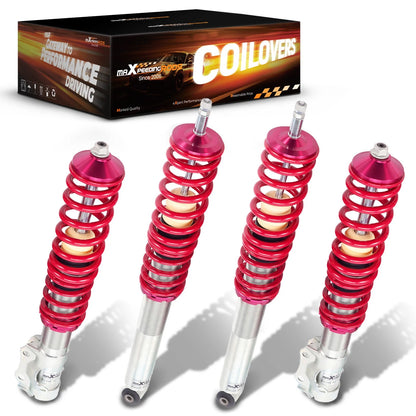 Coilover Kit for VW Golf MK2 / MK3, Jetta (1985–1999) - Red Struts