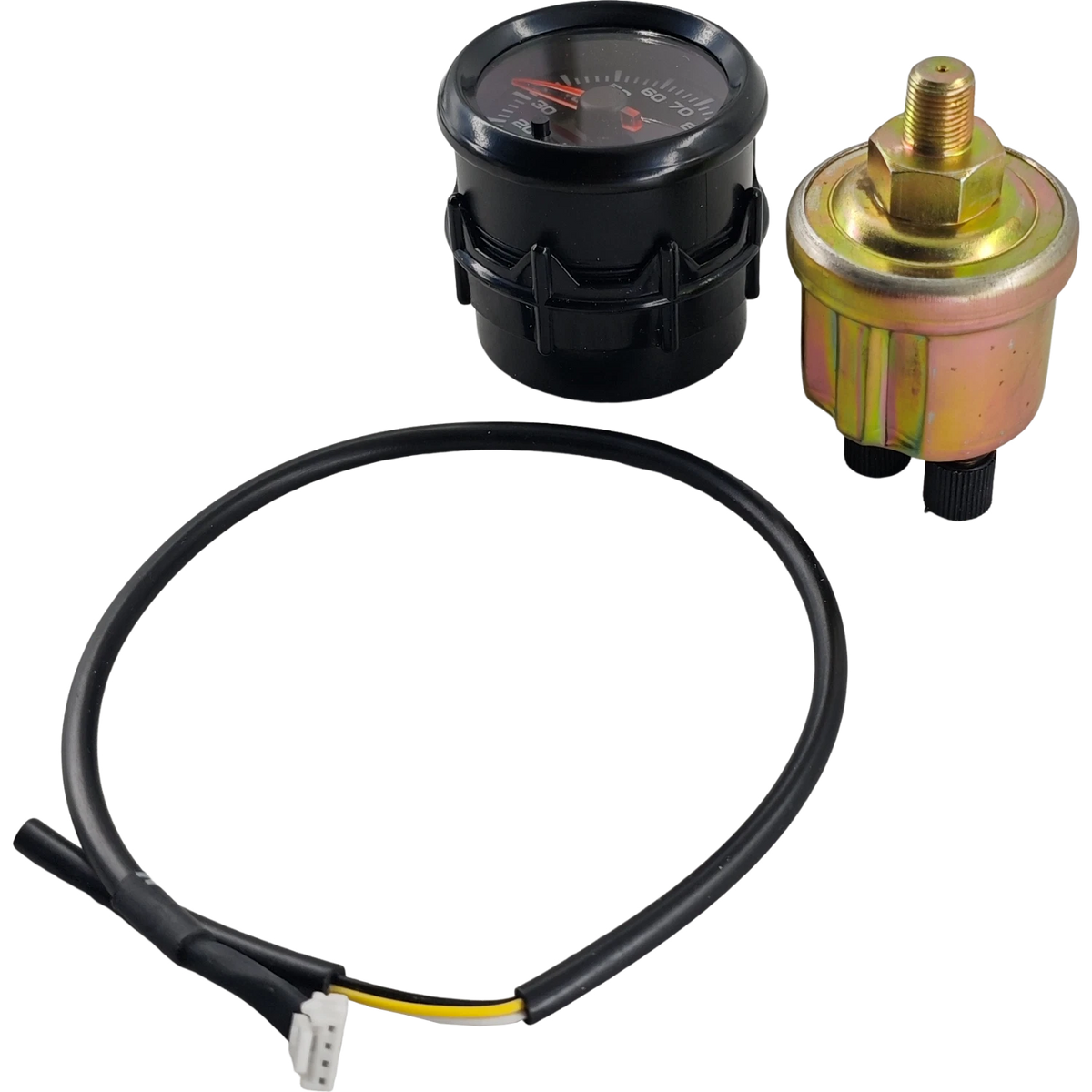Oil Pressure Gauge Meter Sensor Wiring Harness Bracket for Pointer (0-100 Psi)