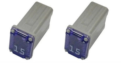 2X Micro Cartridge Fuses for FMM MCASE (608815, 15 Amp)