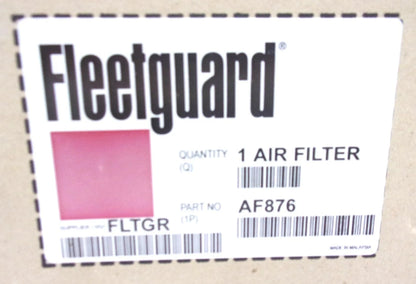 AF876 Secondary Air Filter for Fleetguard (PA2359, P158670, LAF7360)