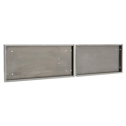Polished Steel Door Upgrade Ramps for 60" W x 18" H Trailer Cabinet