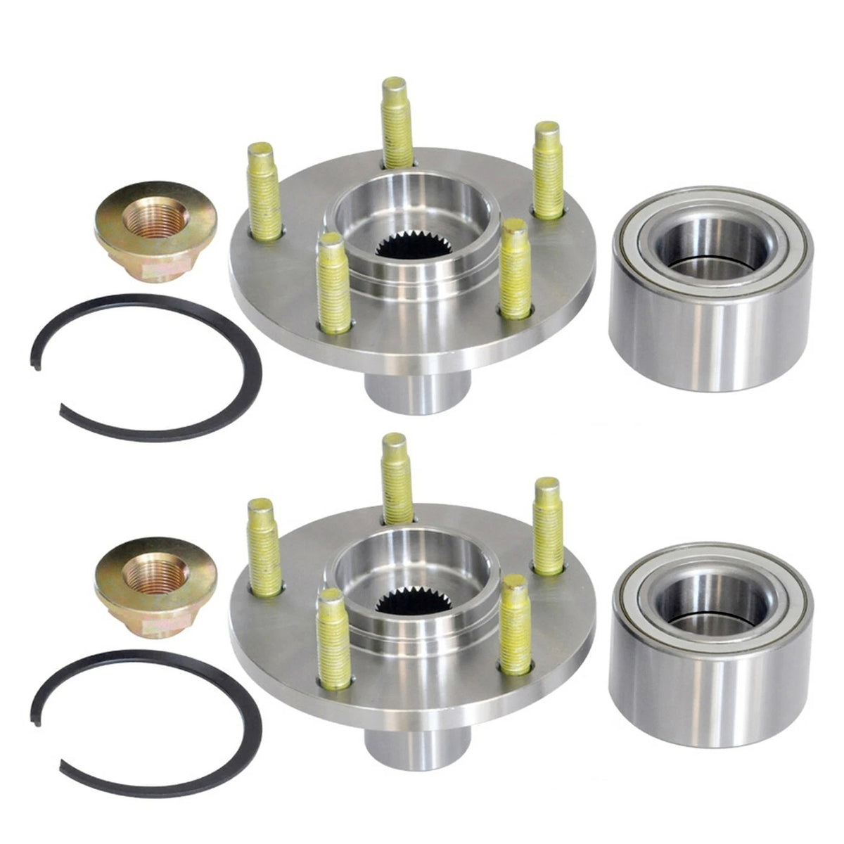 2X Front Wheel Hub Bearing for Ford Escape Mariner Mazda Tribute (2001–2012) 518515
